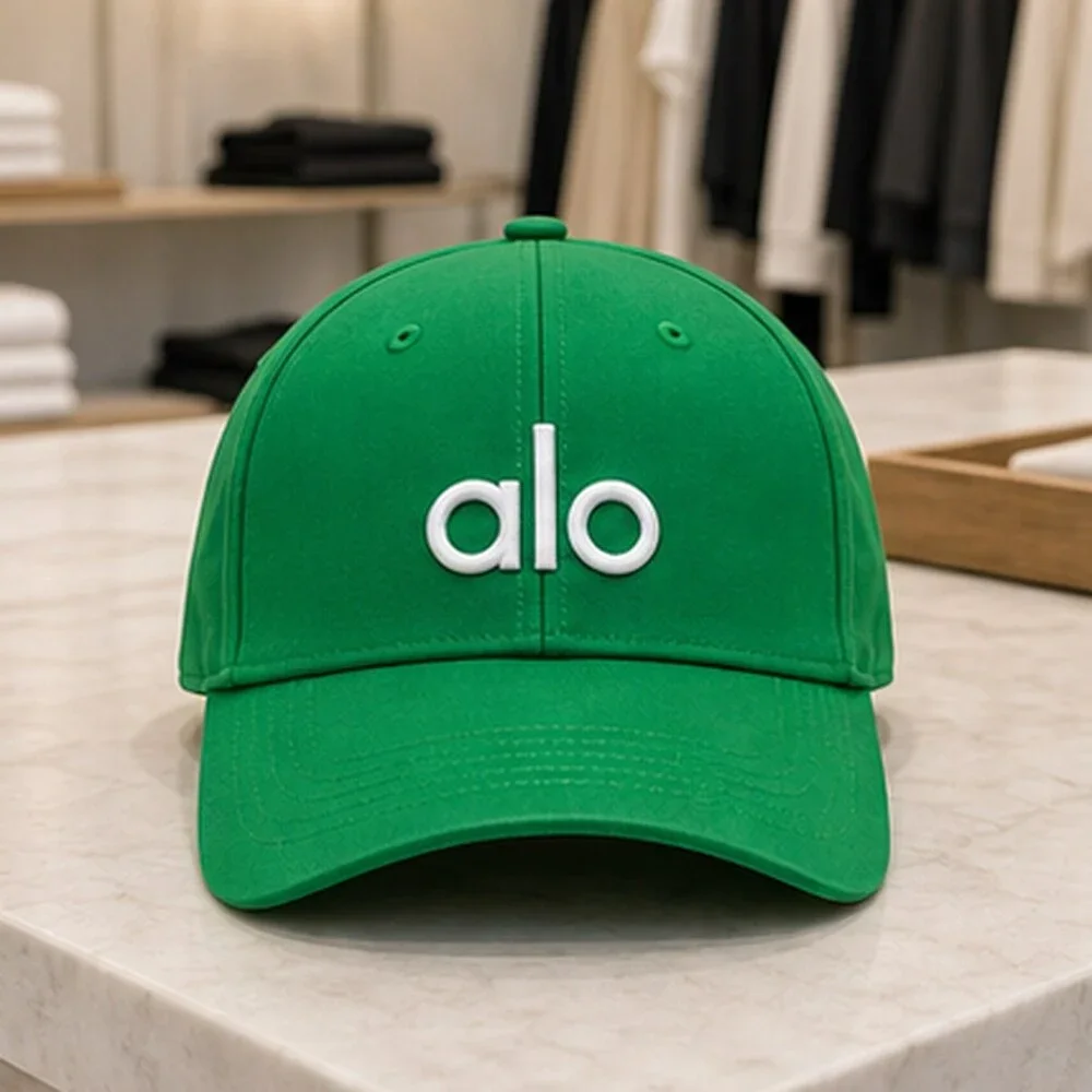 ALO Yoga Green Tennis Baseball Cap Hat Sporty